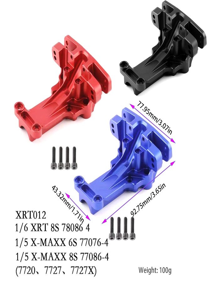 غطاء علبة التروس الأمامي العلوي، قطعة ترقية الحاجز لسيارة TRAXXAS 1/6 4WD XRT 8S، 1/5 X-MAXX 6S، 1/5 X-MAXX 8S Monster Truck RC، غطاء علبة التروس الأمامي العلوي من الألومنيوم، الحاجز، (أسود) - Image 5